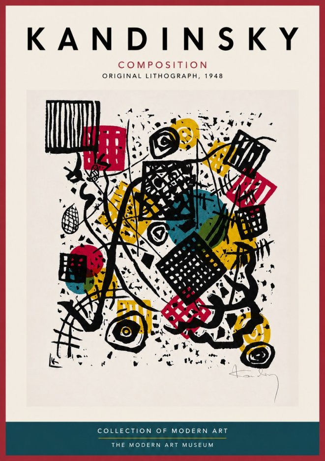 Kandinsky Composition IV No5 - Affiche