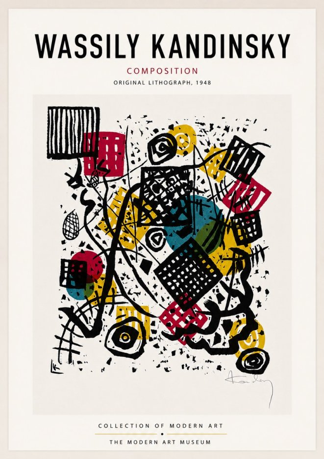 Kandinsky Composition IV No6 - Affiche