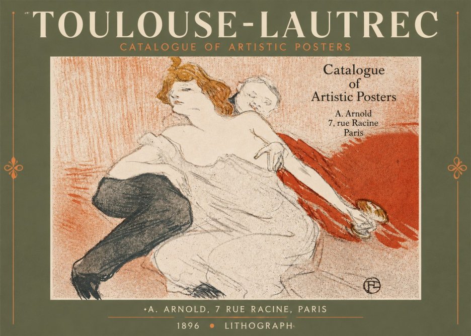 Toulouse-Lautrec Catalogue of Artistic Posters No4 - Affiche
