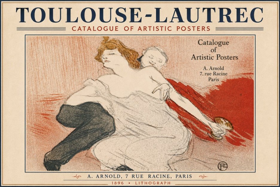 Toulouse-Lautrec Catalogue of Artistic Posters No5 - Affiche