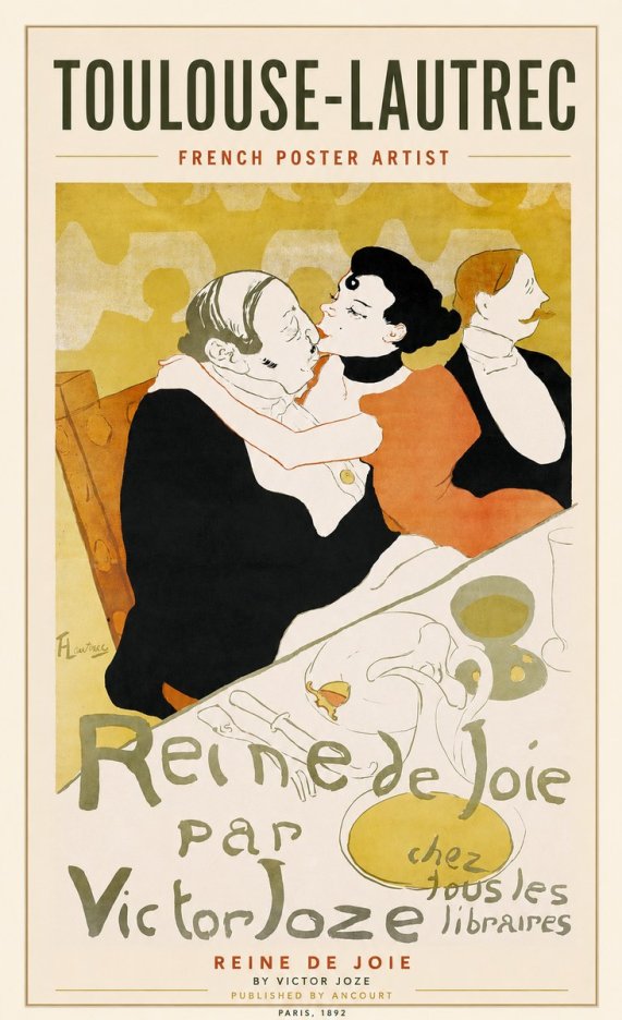 Toulouse-Lautrec Reine De Joie I No1 - Affiche