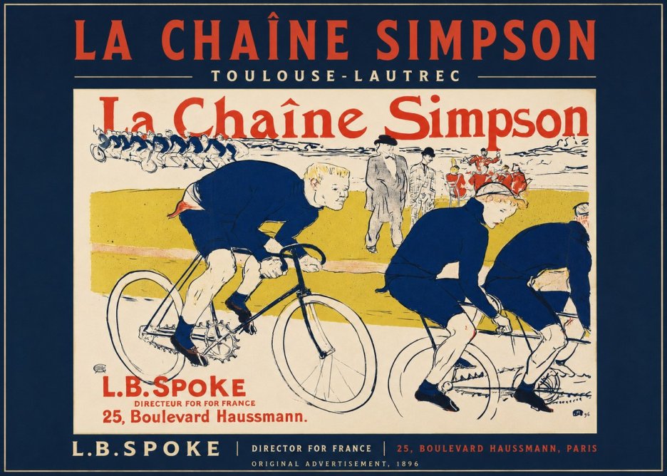 Toulouse-Lautrec La Chaîne Simpson No2 - Affiche