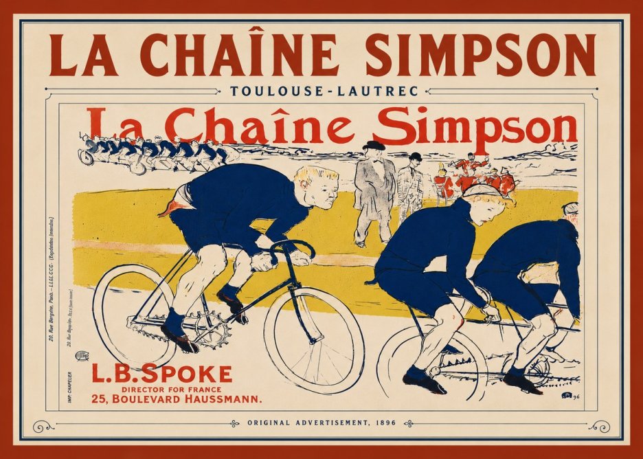 Toulouse-Lautrec La Chaîne Simpson No6 - Affiche