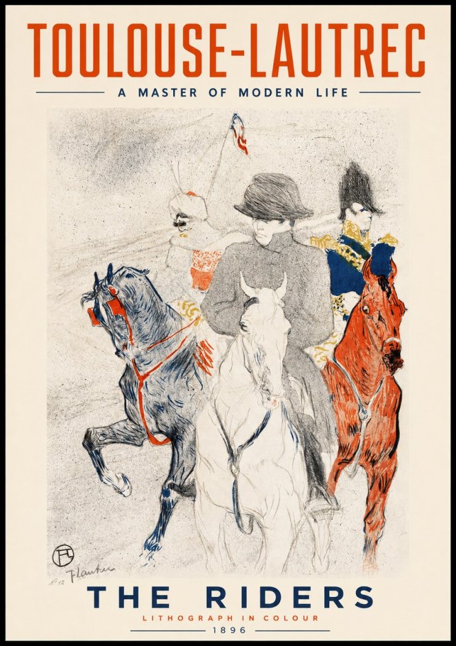 Toulouse-Lautrec The Riders No2 - Affiche
