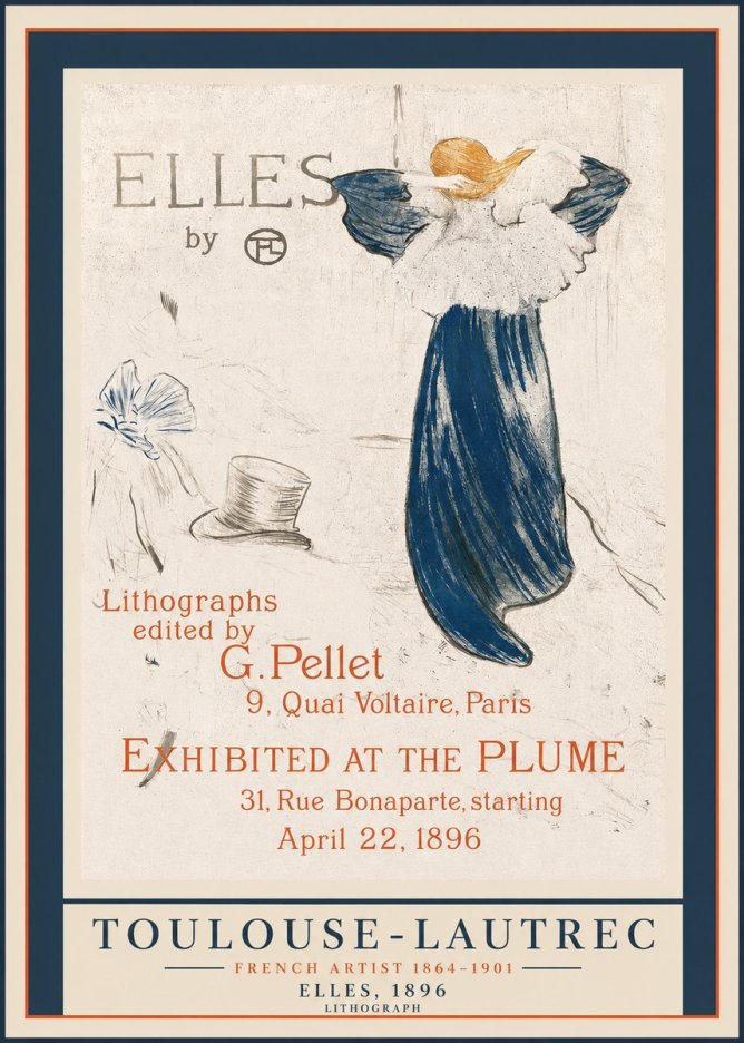 Toulouse-Lautrec Elles No2 - Affiche
