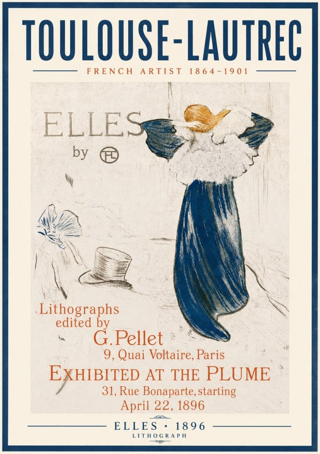 Toulouse-Lautrec Elles No5 - Affiche