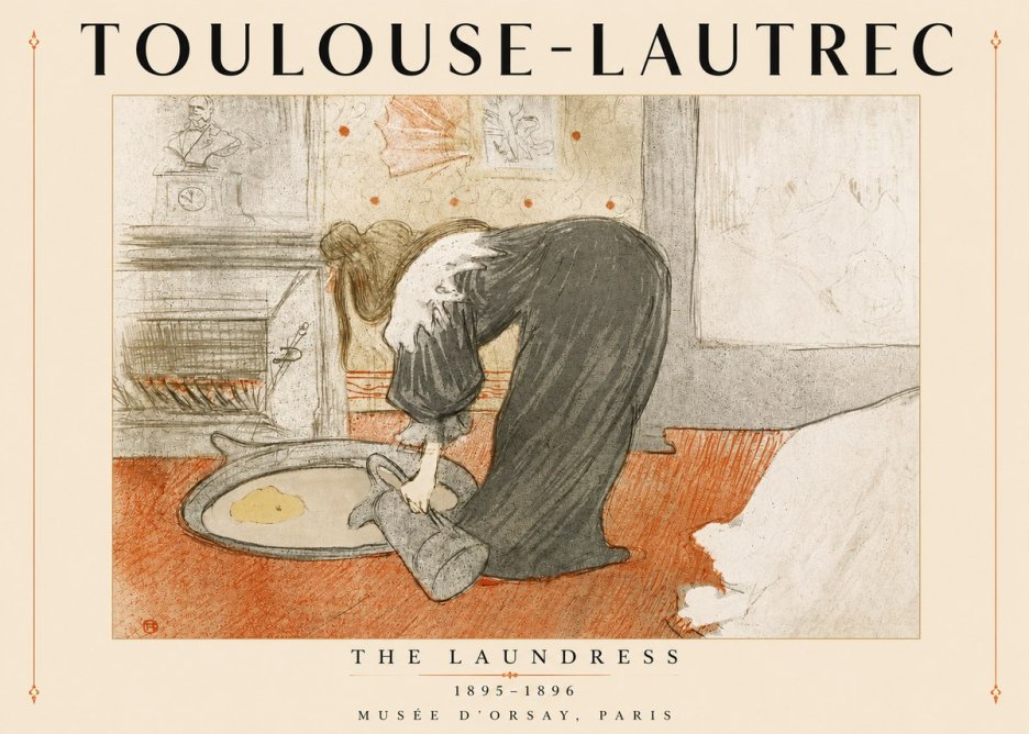 Toulouse-Lautrec The Laundress No4 - Affiche