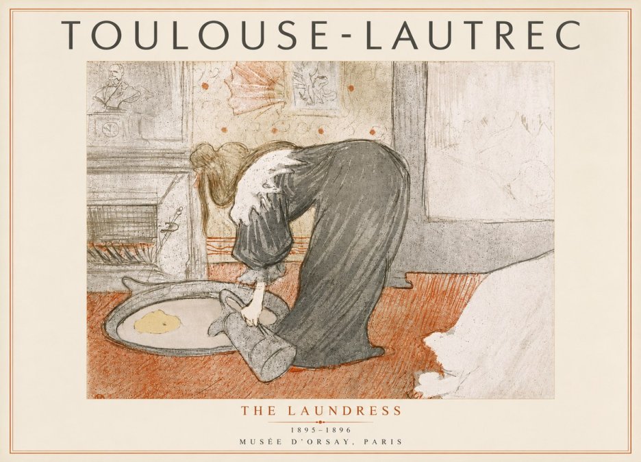 Toulouse-Lautrec The Laundress No5 - Affiche