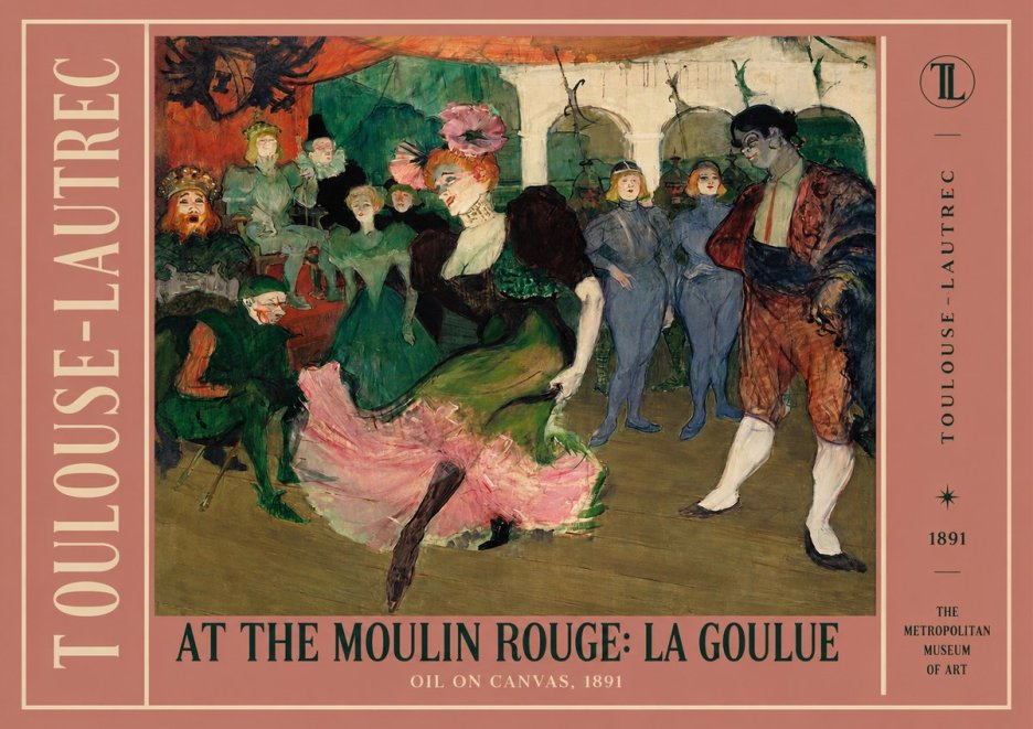 Toulouse-Lautrec At the Moulin Rouge: La Goulue No2 - Affiche