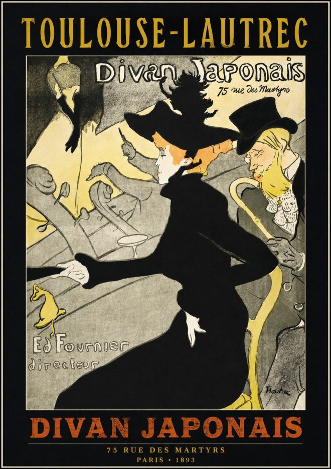 Toulouse-Lautrec Divan Japonais No2 - Affiche