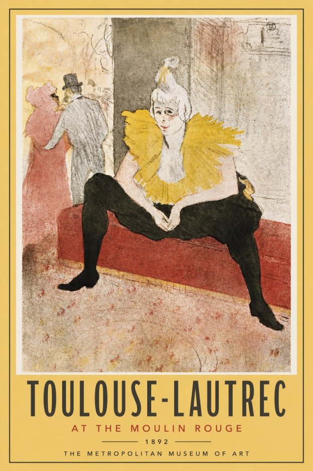 Toulouse-Lautrec At the Moulin Rouge X No4 - Affiche