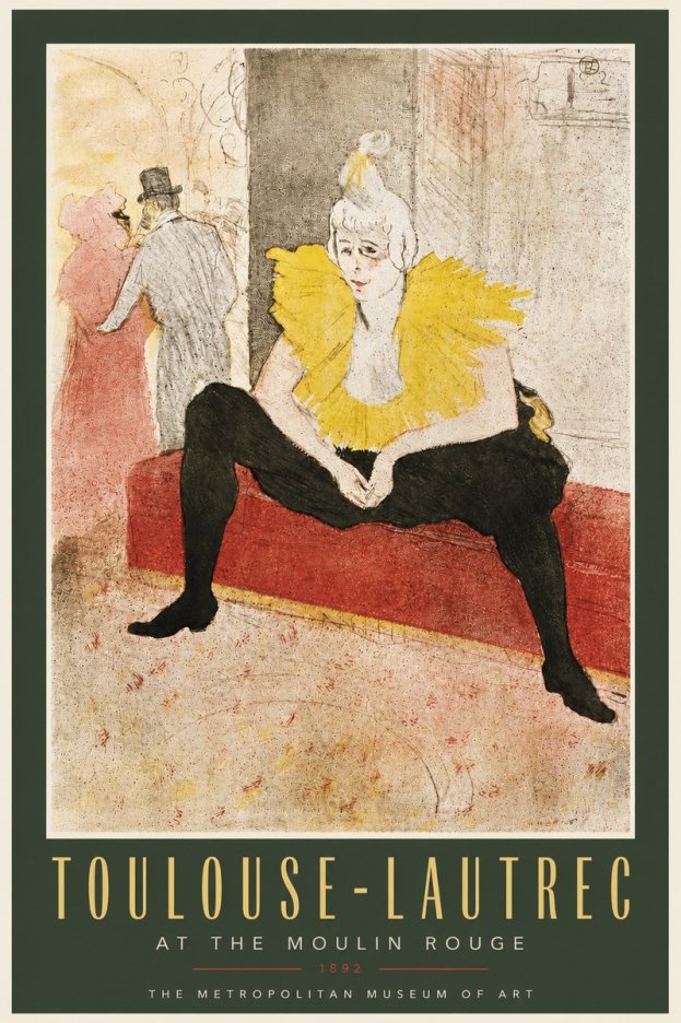 Toulouse-Lautrec At the Moulin Rouge X No5 - Affiche