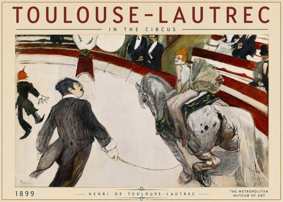 Toulouse-Lautrec In the Circus No6 - Affiche