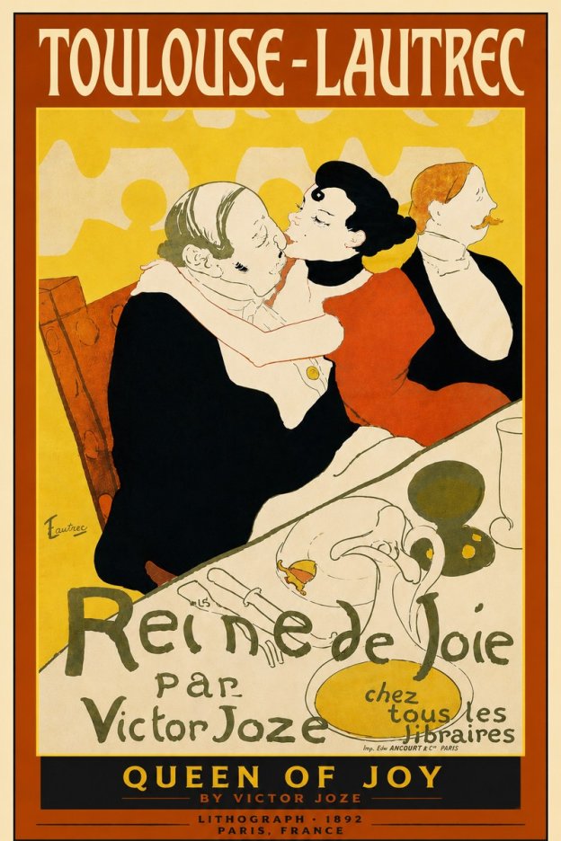 Toulouse-Lautrec Reine De Joie II No6 - Affiche