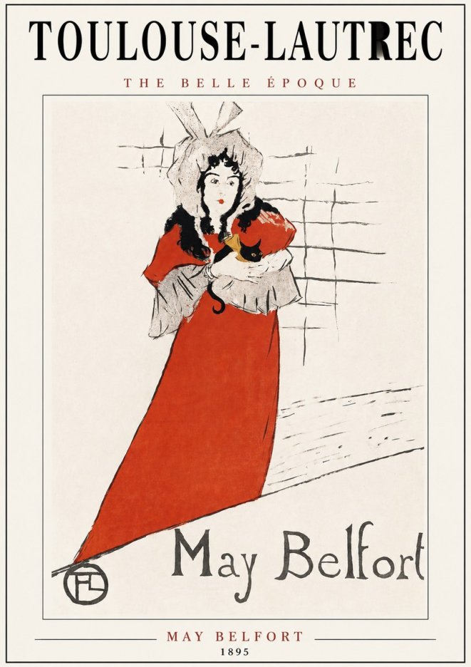 Toulouse-Lautrec May Belfort No2 - Affiche