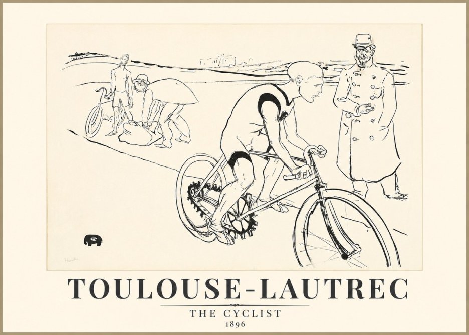 Toulouse-Lautrec The Cyclist No1 - Affiche