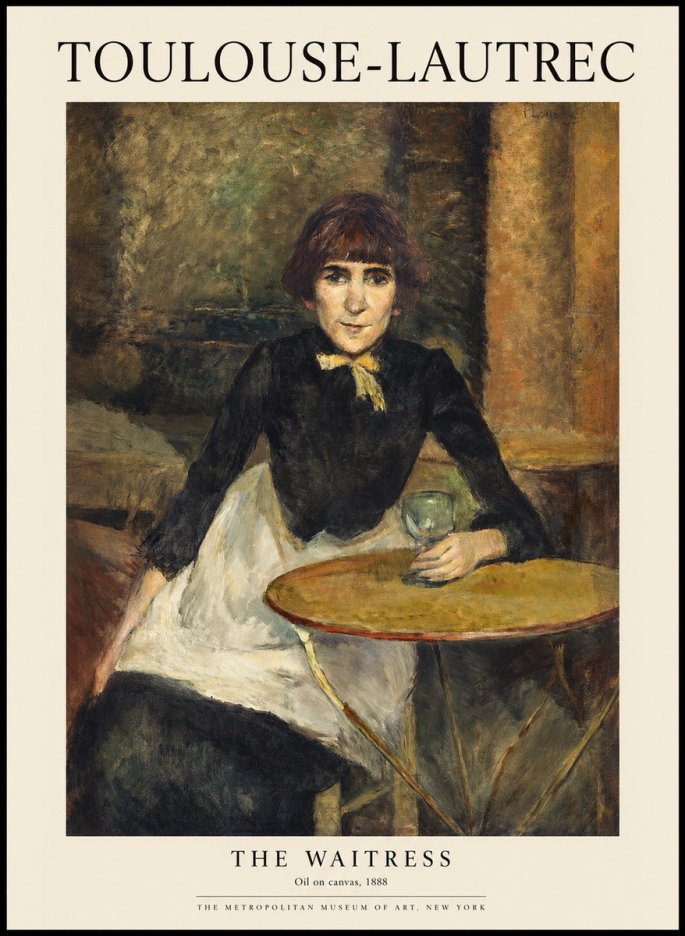 Toulouse-Lautrec The Waitress No1 - Affiche