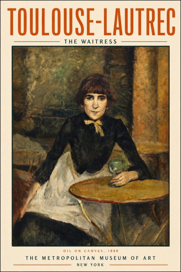 Toulouse-Lautrec The Waitress No6 - Affiche