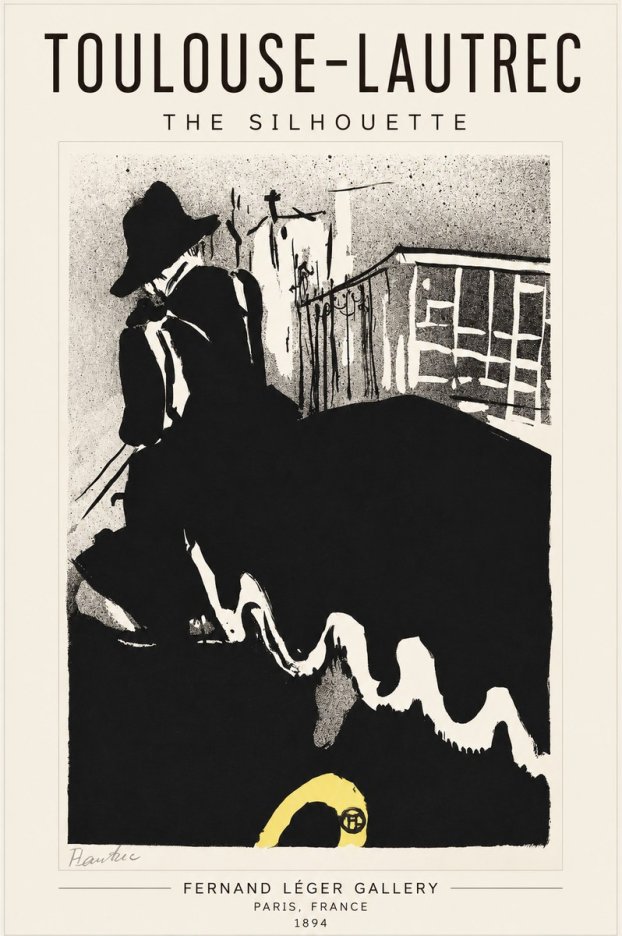 Toulouse-Lautrec The Silhouette No1 - Affiche