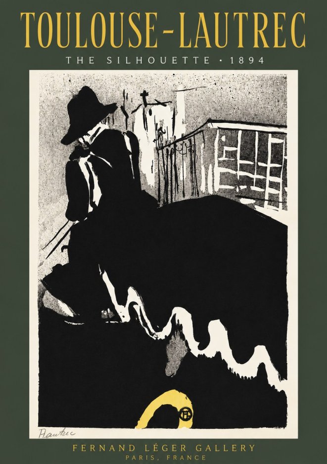 Toulouse-Lautrec The Silhouette No2 - Affiche