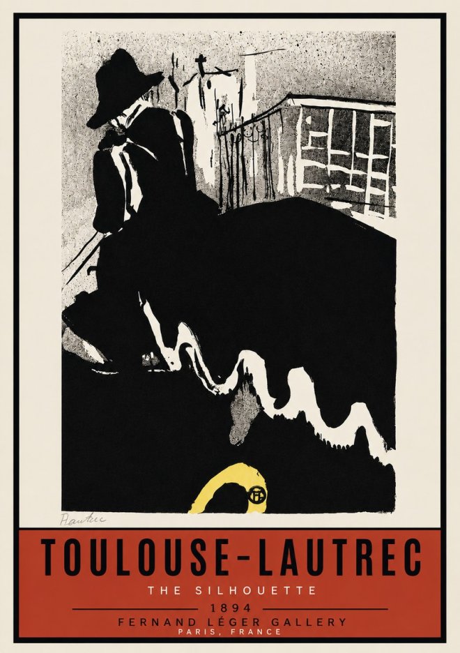 Toulouse-Lautrec The Silhouette No3 - Affiche