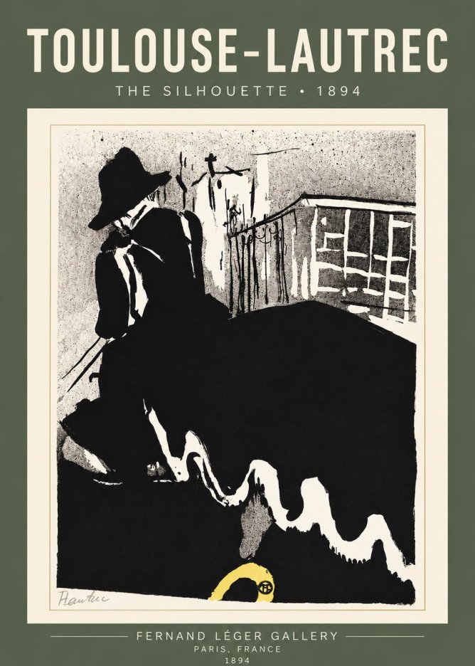 Toulouse-Lautrec The Silhouette No4 - Affiche