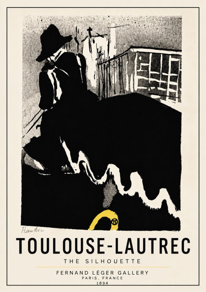Toulouse-Lautrec The Silhouette No5 - Affiche