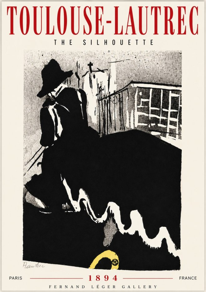 Toulouse-Lautrec The Silhouette No6 - Affiche