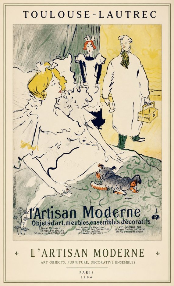 Toulouse-Lautrec L'artisan Moderne No1 - Affiche