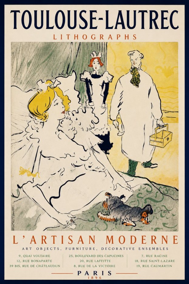 Toulouse-Lautrec L'artisan Moderne No3 - Affiche