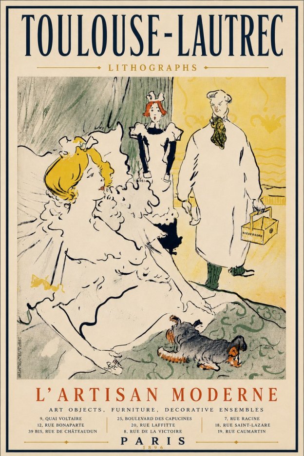 Toulouse-Lautrec L'artisan Moderne No6 - Affiche