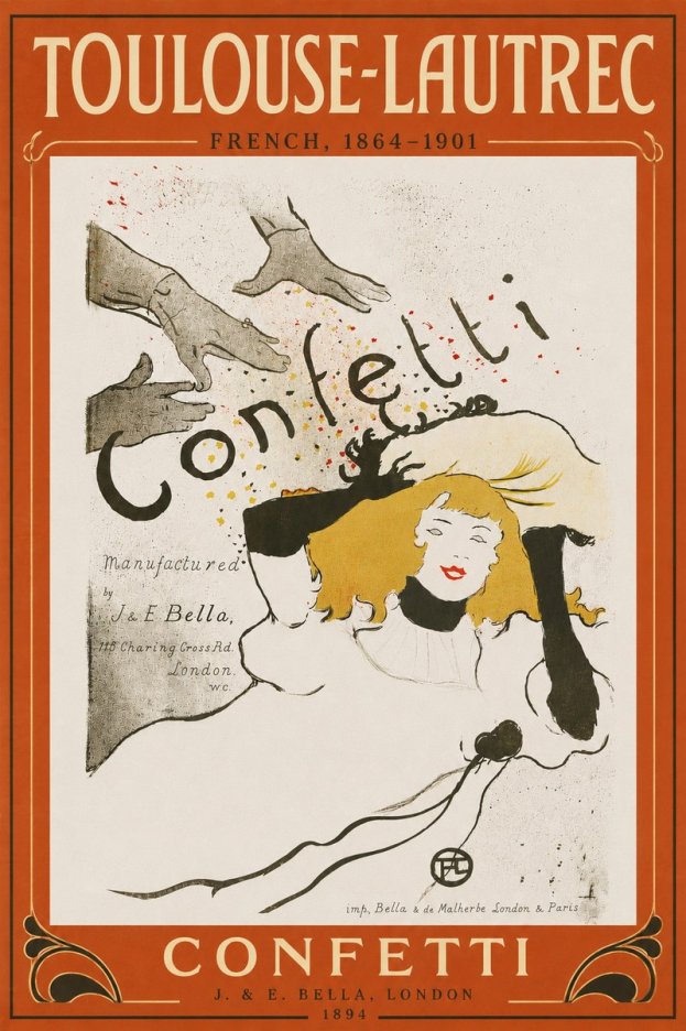 Toulouse-Lautrec Confetti No6 - Affiche