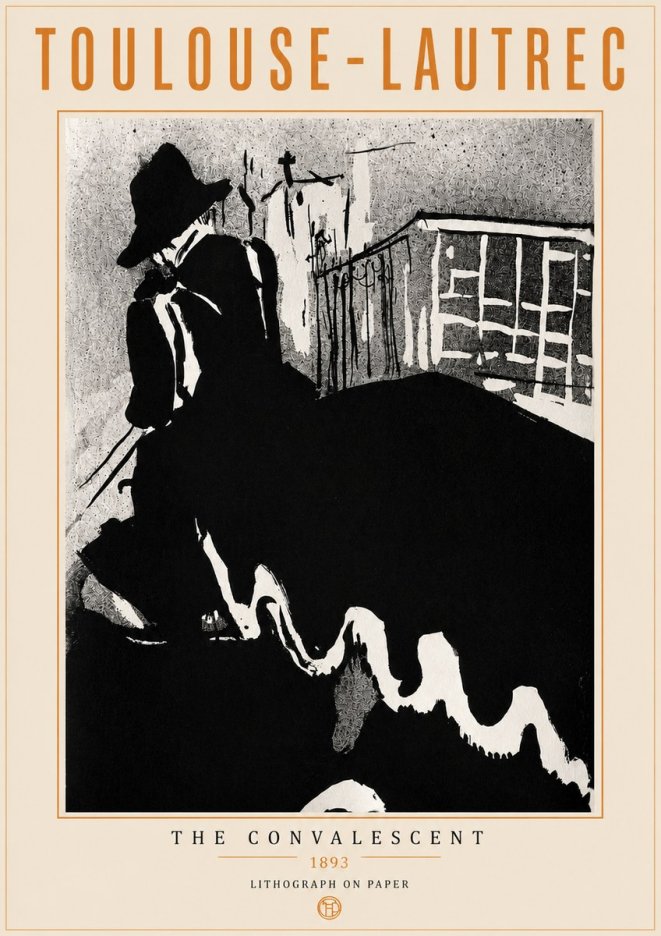 Toulouse-Lautrec The Convalescent No5 - Affiche