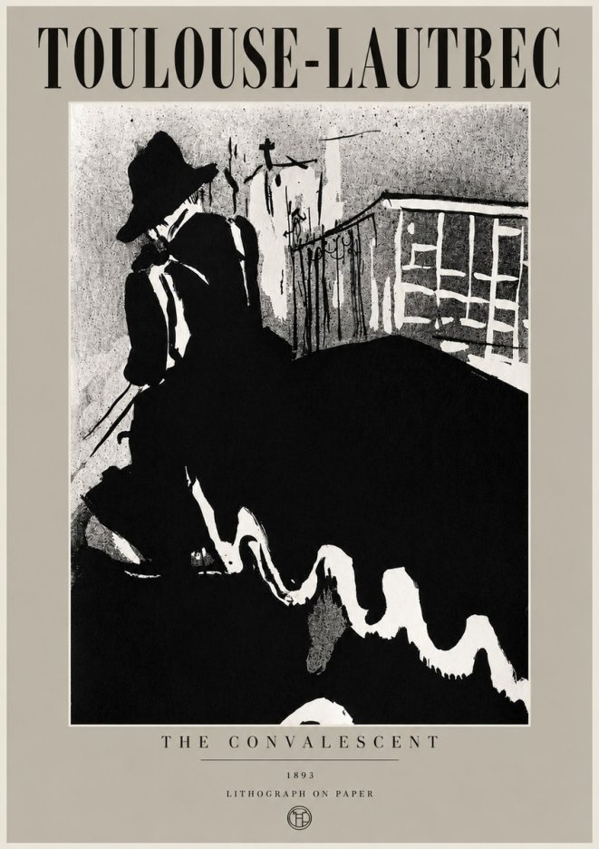 Toulouse-Lautrec The Convalescent No6 - Affiche