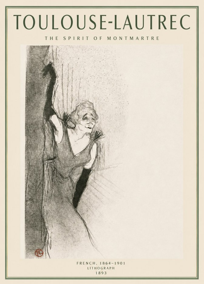 Toulouse-Lautrec The Spirit of Montmartre No3 - Affiche