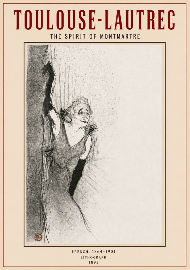 Toulouse-Lautrec The Spirit of Montmartre No4 - Affiche