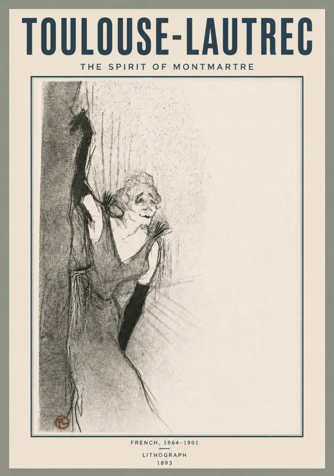 Toulouse-Lautrec The Spirit of Montmartre No6 - Affiche