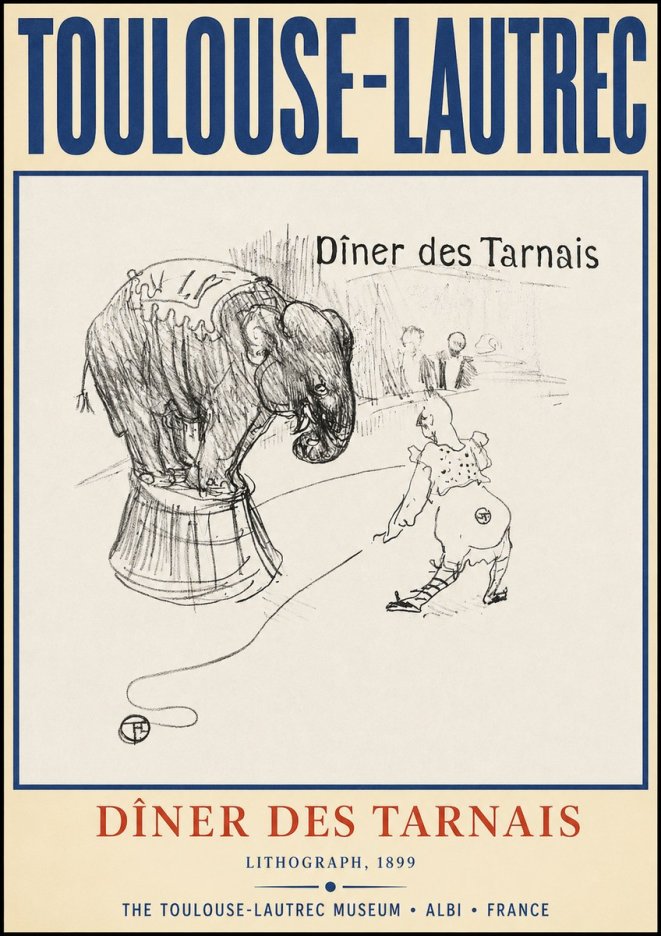 Toulouse-Lautrec Dîner Des Tarnais No2 - Affiche
