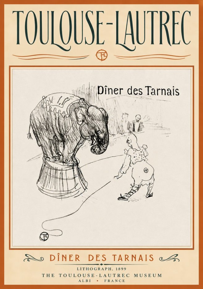 Toulouse-Lautrec Dîner Des Tarnais No4 - Affiche