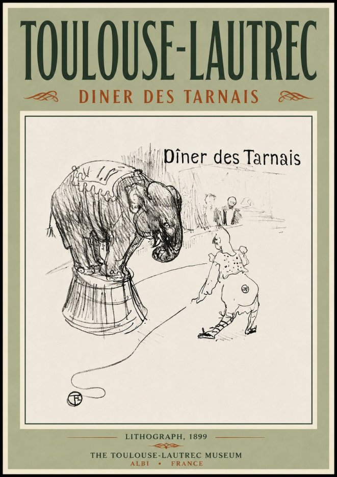 Toulouse-Lautrec Dîner Des Tarnais No5 - Affiche