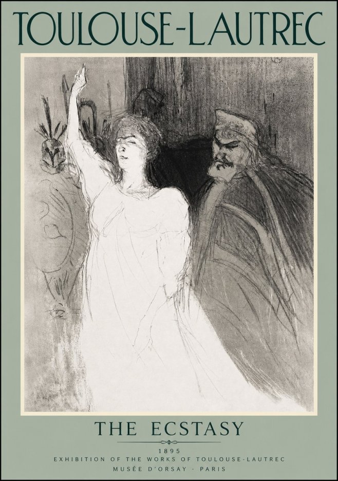 Toulouse-Lautrec The Ecstasy No3 - Affiche