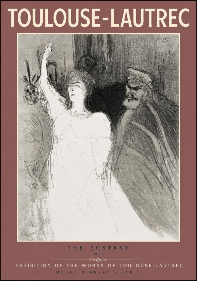 Toulouse-Lautrec The Ecstasy No5 - Affiche
