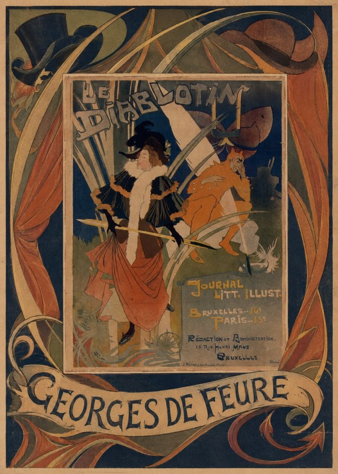 Georges de Feure Le Diablotin I No5 - Affiche