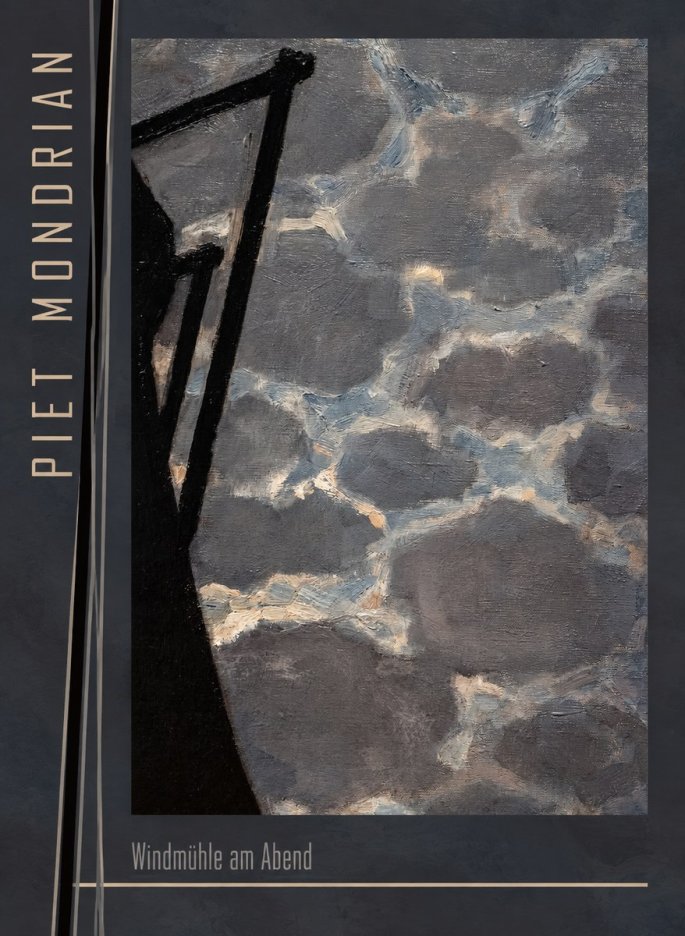 Piet Mondrian Windmühle Am Abend I No3 - Affiche