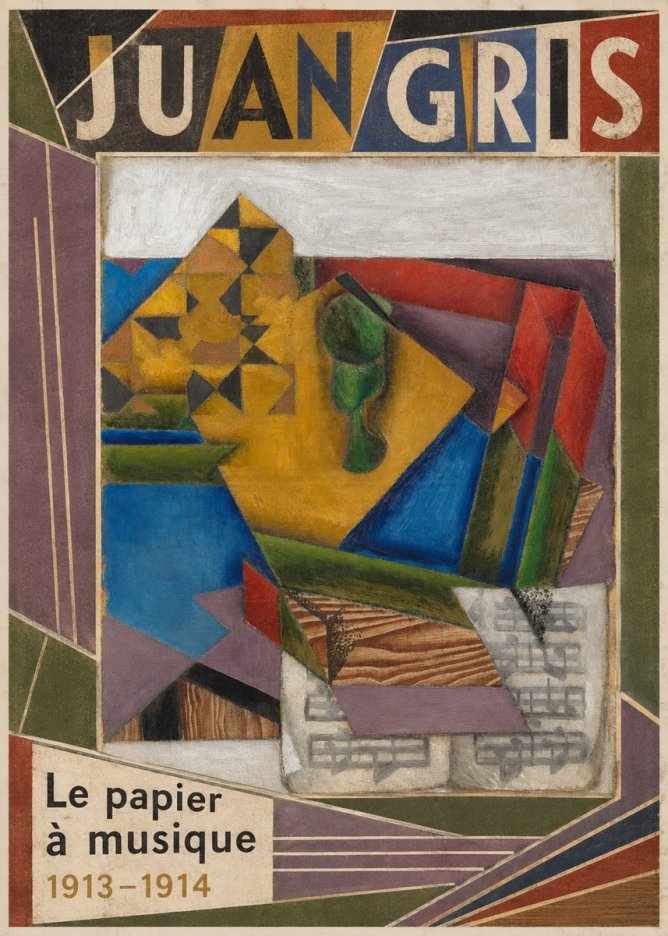 Juan Gris Le Papier À Musique No5 - Affiche