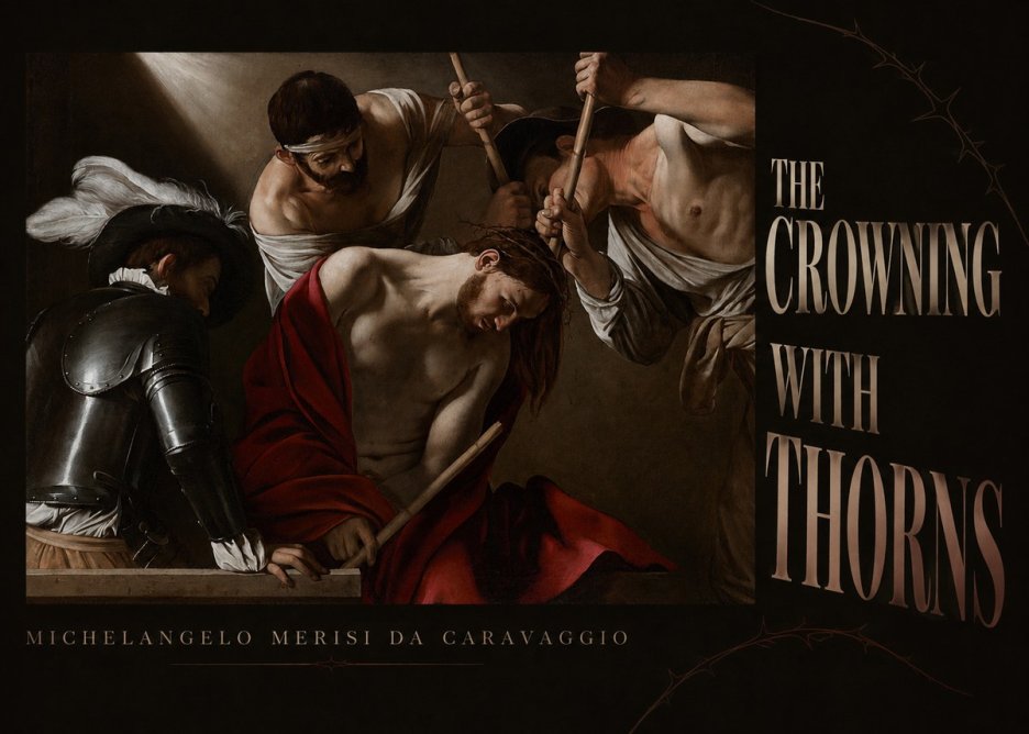 Michelangelo Merisi da Caravaggio The Crowning with Thorns I No5 - Affiche