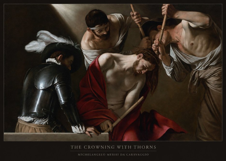 Michelangelo Merisi da Caravaggio The Crowning with Thorns I No6 - Affiche