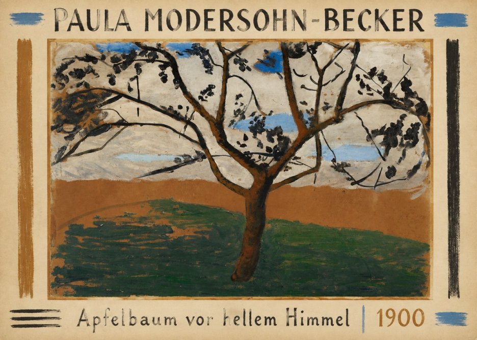 Paula Modersohn-Becker Apfelbaum Vor Hellem Himmel No1 - Affiche