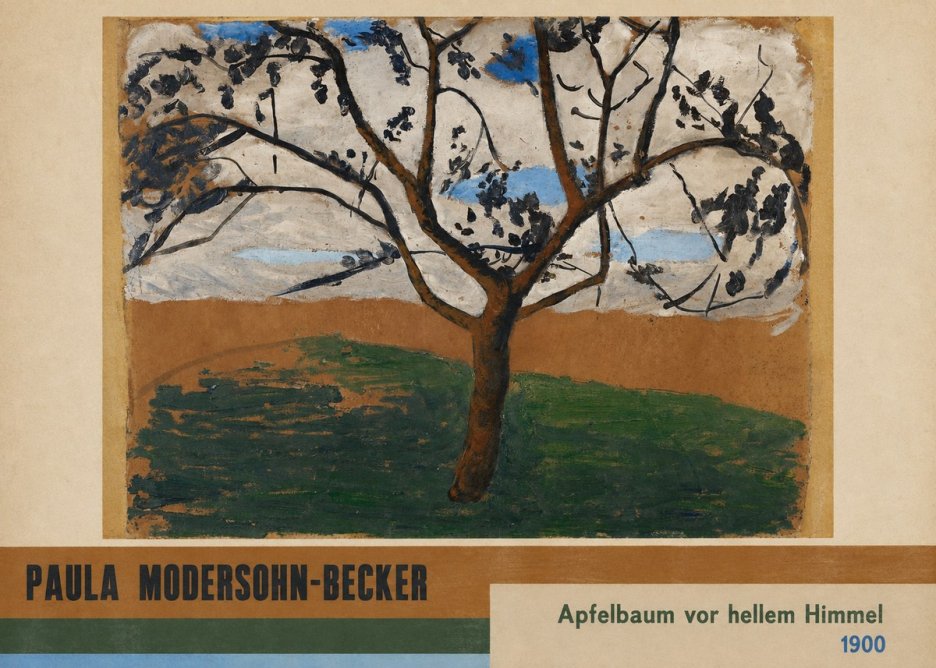 Paula Modersohn-Becker Apfelbaum Vor Hellem Himmel No4 - Affiche