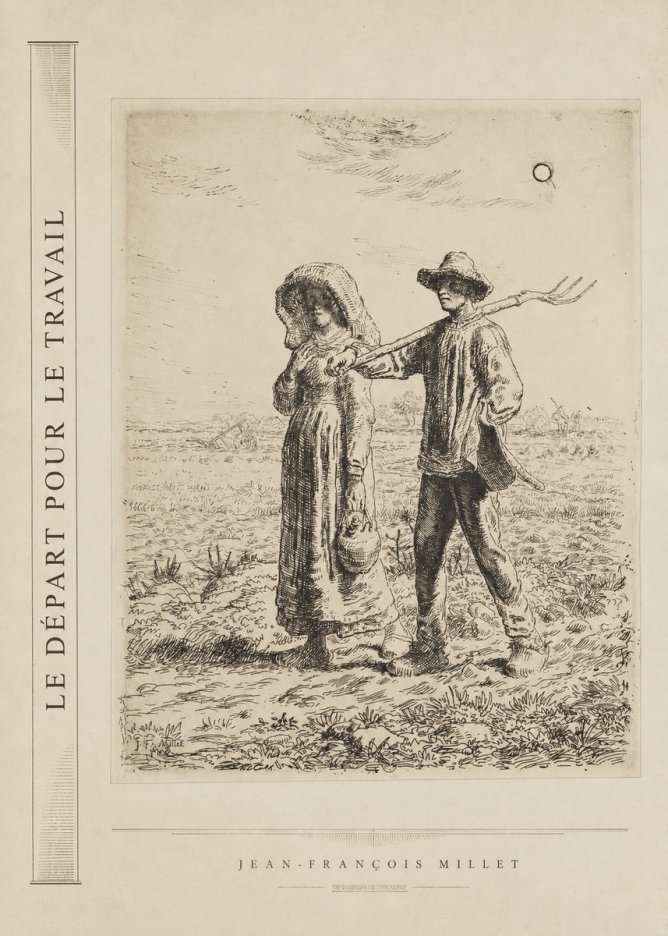 Jean-François Millet Le Départ Pour Le Travail II No2 - Affiche